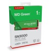 SSD|WESTERN DIGITAL|Green|1TB|M.2|PCIe Gen4|NVMe|Write speed 4200 MBytes/sec|Read speed 5000 MBytes/sec|2.3mm|TBW 150 TB|WDS100T4G0E