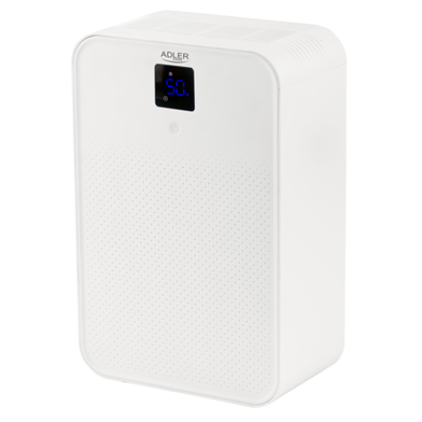 Adler | Thermo-electric Dehumidifier | AD 7860 | Power 150 W | Suitable for rooms up to 30 m³ | Water tank capacity 1 L | White