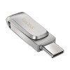 SanDisk Ultra Dual Drive Luxe USB flash drive 64 GB USB Type-A / USB Type-C 3.2 Gen 1 (3.1 Gen 1) Stainless steel