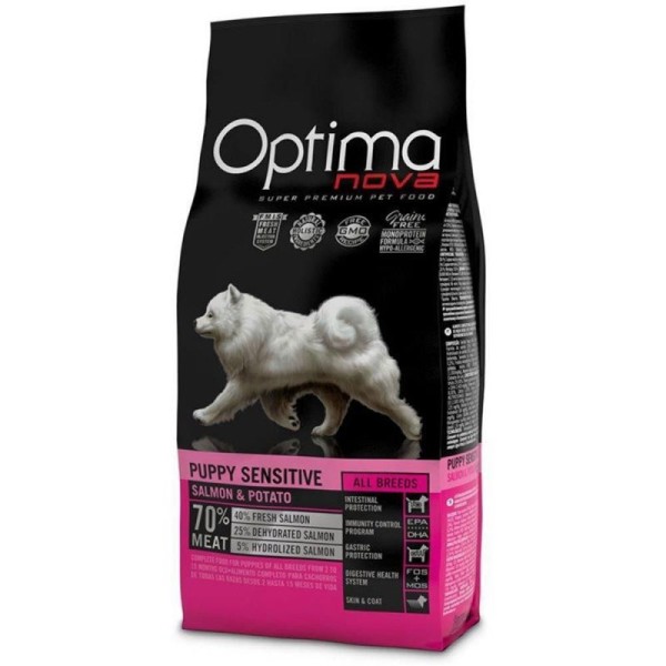 Optimanova Puppy Sensitive Salmon & Potato ...
