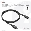 CABLE USB TO MICRO USB 1M/M/M CAC-1526 CLUB3D