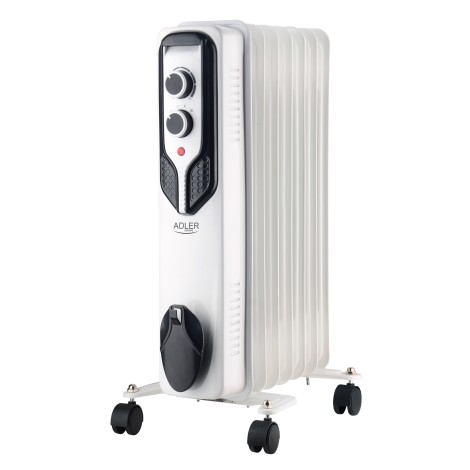 Adler | Oil-Filled Radiator | AD 7815 | Oil Filled Radiator | 1500 W | Number of power levels 3 | White