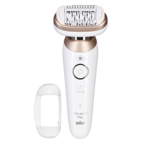 Braun Epilator | 9-011 3D Silk-epil 9 Flex | Operating time (max) 50 min | Number of power levels 2 | Wet & Dry | White/Gold
