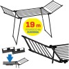 AMALFI foldable laundry drying rack, black