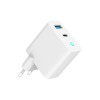 CHARGER USB 65W 2PORT/TA-UC-PDQC65L-W-01 GEMBIRD