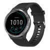 Fixed | Silicone Strap for Garmin QuickFit 20mm | Black