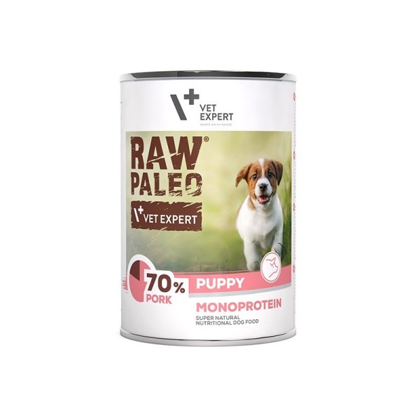 RAW PALEO Puppy Monoprotein Pork - ...