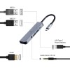 I/O ADAPTER USB-C TO HDMI/USB3/5IN1 A-CM-COMBO5-02 GEMBIRD