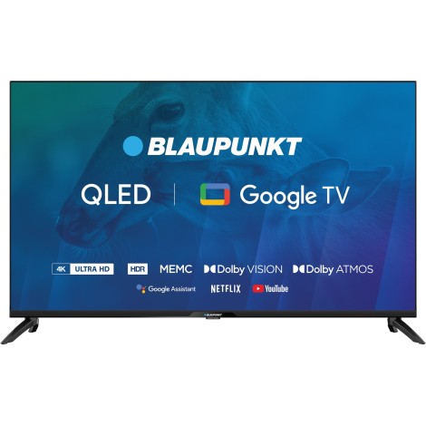 TV 43" Blaupunkt 43QBG7000S 4K Ultra HD QLED, GoogleTV, Dolby Atmos, WiFi 2,4-5GHz, BT,, black