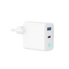 CHARGER USB 30W 2PORT/TA-UC-PDQC30L-W-01 GEMBIRD