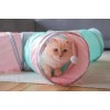 KERBL Large Triangular Tunnel with Plush Ball - Cat Toy - 80x50x25 cm