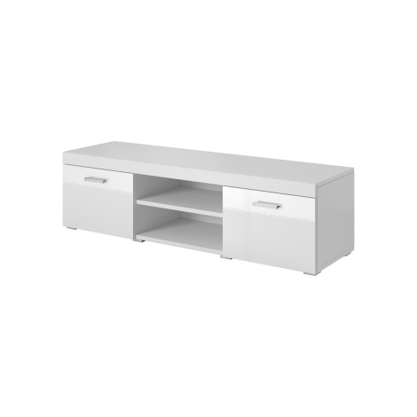 Cama TV stand 140 SAMBA white/white gloss