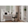 Cosmo Desk + Bookcase Set, White