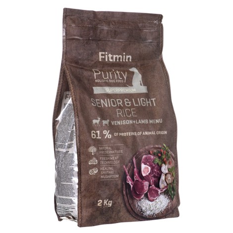 Fitmin Purity dog Rice Senior & Light Venison & Lamb 2 kg