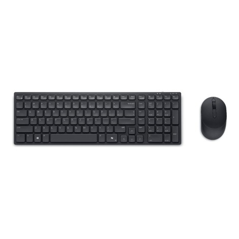 Dell | Silent Keyboard and Mouse | KM555 | Keyboard and Mouse Set | Wireless | Ukrainian (QWERTY) | Black | 2.4 GHz, Bluetooth 5.1 | Wireless connection