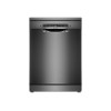 Dishwasher | SMS4EMC06E | Free standing | Width 60 cm | Number of place settings 14 | Number of programs 6 | Energy efficiency class B | Display | AquaStop function | Black inox