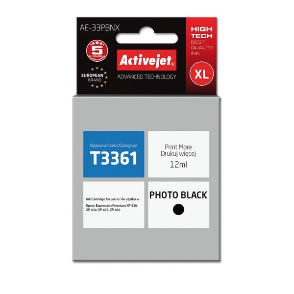 Activejet AE-33PBNX Ink (replacement for Epson ...