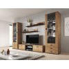 Cama set of two shelves 125cm SOHO lefkas oak/black