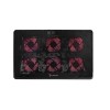 Laptop cooling pad, 6 backlit fans, 2000 RPM, SAVIO COS-01