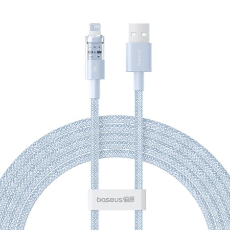 Baseus Gem USB to IP 2.4A fast charging cable 2 m Blue