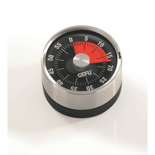 GEFU OPTICO Mechanical kitchen timer Black, ...