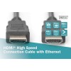 Digitus | HDMI High Speed with Ethernet Connection Cable | Black | HDMI male (type A) | HDMI male (type A) | HDMI to HDMI | 2 m