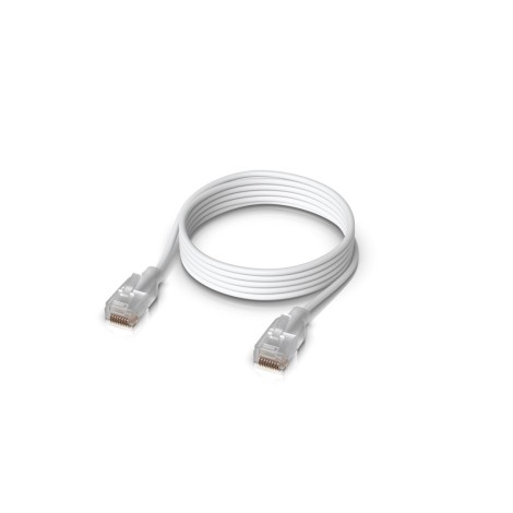 Ubiquiti UACC-Cable-Patch-EL-1M-W networking cable Translucent, White Cat6