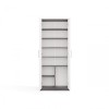 OLIV 2D CLOSED SHELVING UNIT, ANTHRACITE/WHITE SET