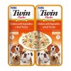 INABA Dog Twin Chicken with Vegetables and Beef in Broth – dog treat – 2x40g