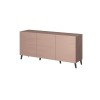 Nova chest of drawers 155x40x72 Pink Mat