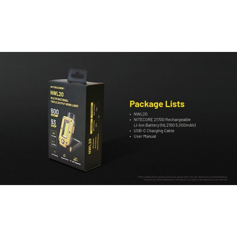 FLASHLIGHT NWL SERIES/600 LUMENS NWL20 NITECORE