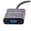 Lanberg AD-0006-BK video cable adapter 0.2 m VGA (D-Sub) Mini DisplayPort Black