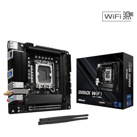 Asrock B860I WiFi Intel B860 LGA 1851 (Socket V1) mini ITX