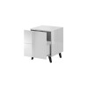 Cama bedside table REJA white gloss/white gloss