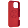 Fixed MagFlow | Back cover | Apple | iPhone 16 Pro Max | Liquid silicon | Red