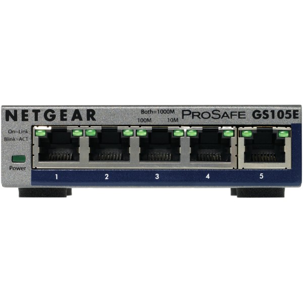 NETGEAR GS105E-200PES network switch Managed L2/L3 ...