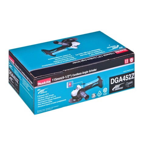 MAKITA DGA452Z angle grinder 115 mm 18 V Black, Blue