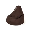 Sako bag pouffe chocolate pear L 105 x 80 cm