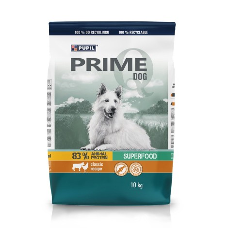 PUPIL Prime bogata w drób z wołowiną dla psa 10 kg