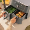 Ninja DZ400EU fryer Double 9.5 L Stand-alone 2470 W Hot air fryer Grey