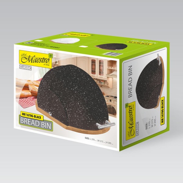 Maestro MR-1678G-BLACK Bread Loaf, black