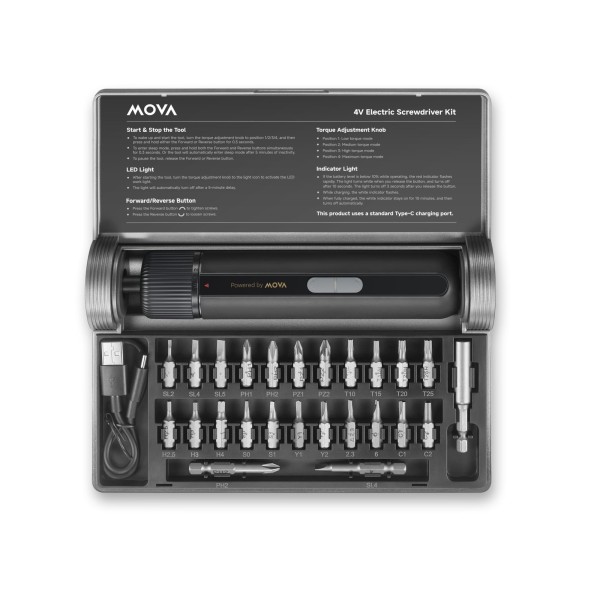 ELECTRIC SCREWDRIVER 4V 8N/MSD008 MOVA