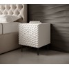 HOLE bedside table 2 pcs. 44x40.5x53.5 cm white matt