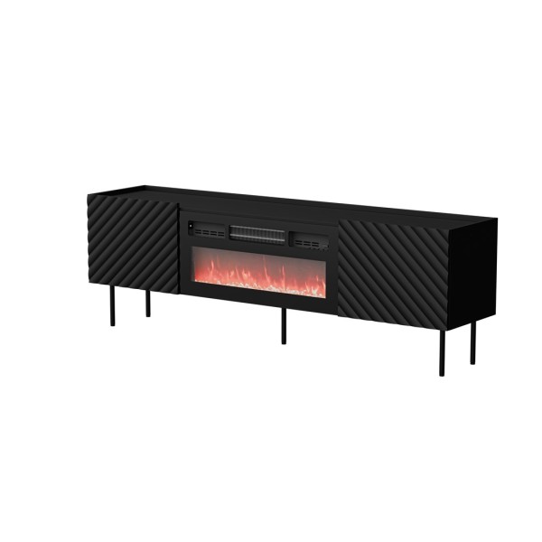 Cama LUCCA TV cabinet 180x40x59 black ...