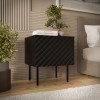 Cama LUCCA bedside cabinet, 2 pcs, 47x40x52, black