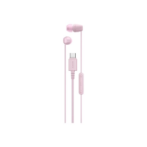 Sony IER‑EX15C USB‑C Wired Earbuds with Mic, Pink | Sony