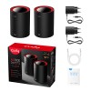 Cudy M3000 2-Pack Dual-band (2.4 GHz / 5 GHz) Wi-Fi 6 (802.11ax) Black, Red 1 Internal