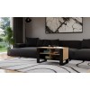 MODERN 4P ARTISAN COFFEE TABLE WITH BLACK LEGS