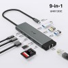 Hub TP-LINK UH9120C 3xUSB-A 3.0, 1xUSB-C 3.0, 1xUSB-C PD, HDMI 4K, RJ45 GE, SD, microSD