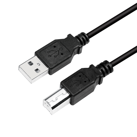 Logilink | USB cable USB 2.0 A to B 2x male | CU0009B | USB-A to USB-A USB-B male | USB-A male